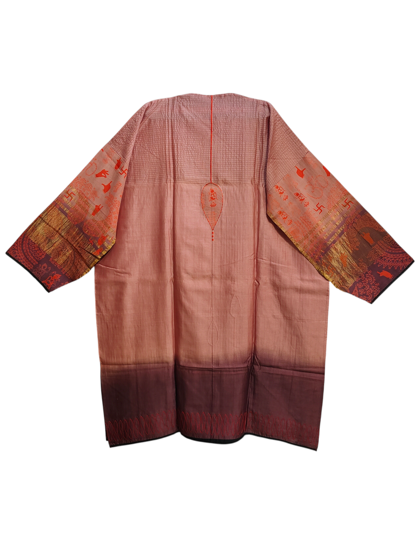 Semi Stitched Casual Chanderi Kurta