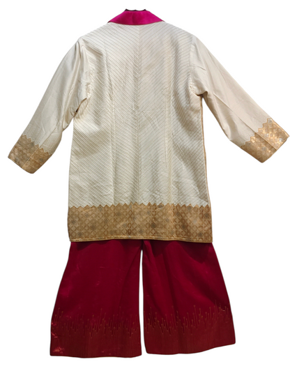 Indowestern chanderi formal coordset