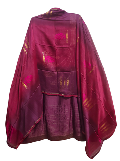 Semi Stitched Formal chanderi Suitset