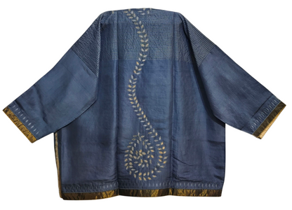 Formal chanderi Embroidered Indowestern set