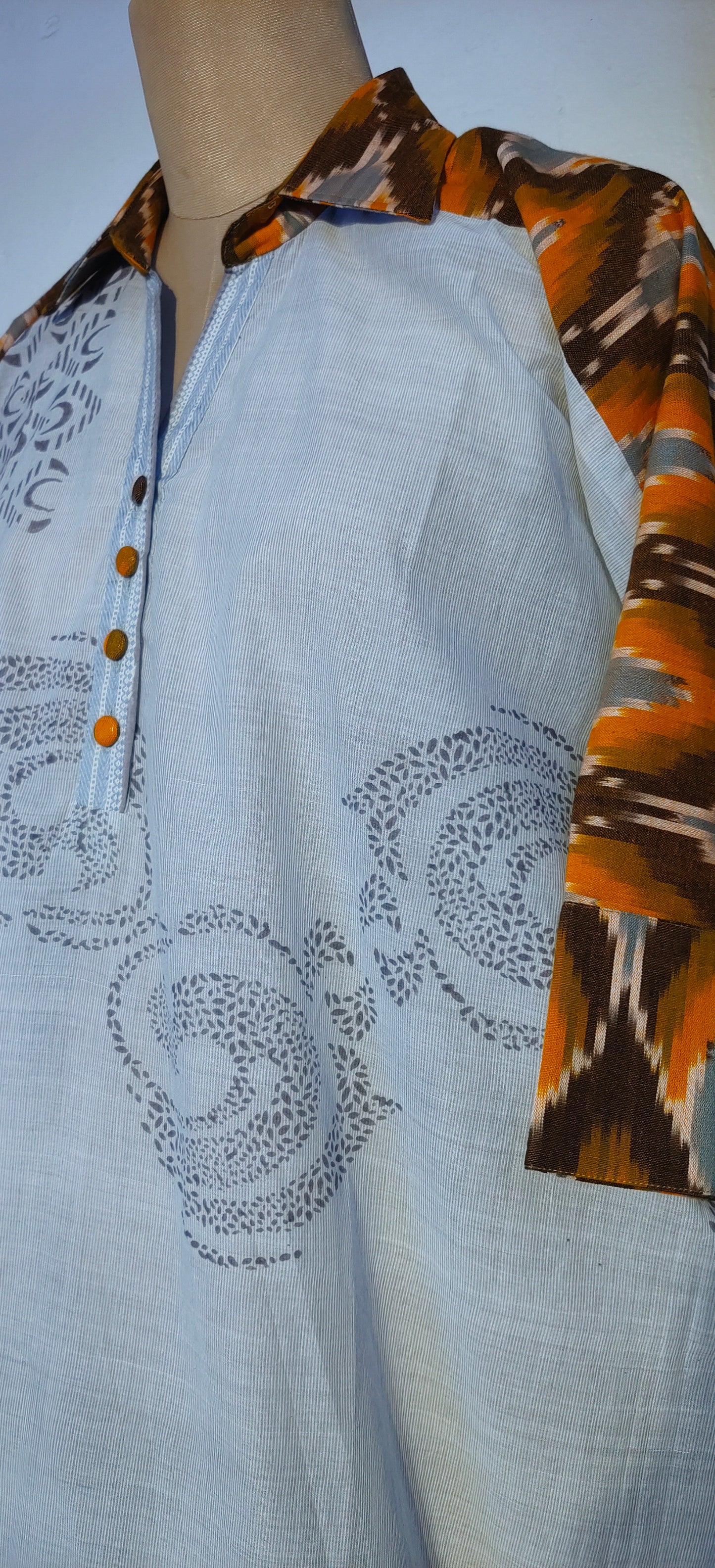 stitched Block Printed Short Tunic