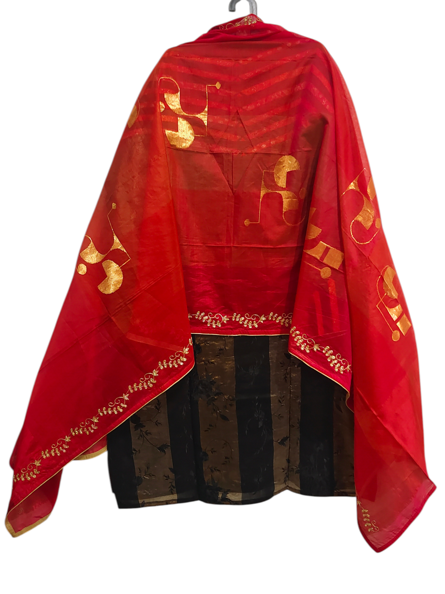 Semi Stitched Formal chanderi Suitset