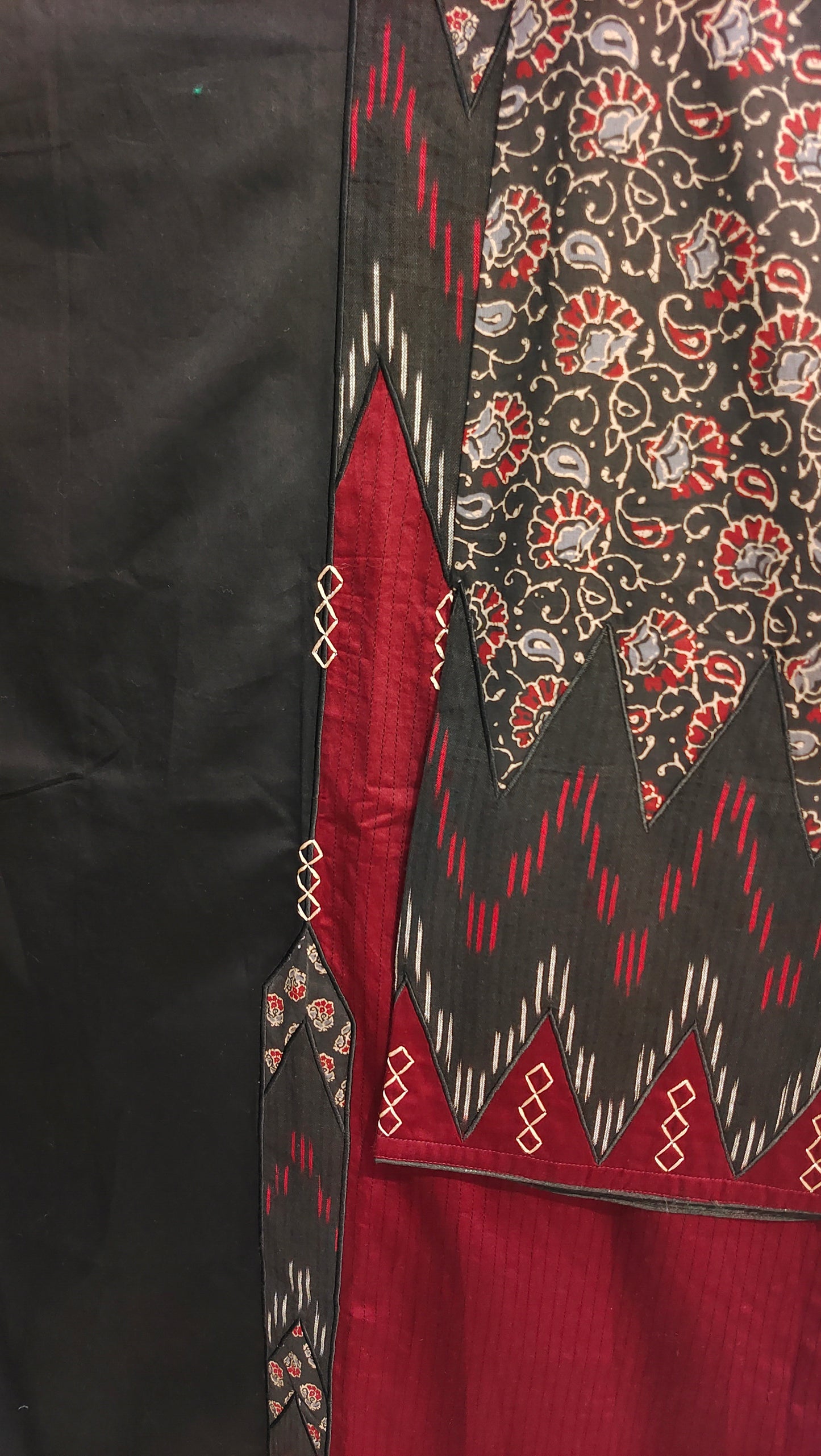 Semi Stitched Chanderi Formal Suitset