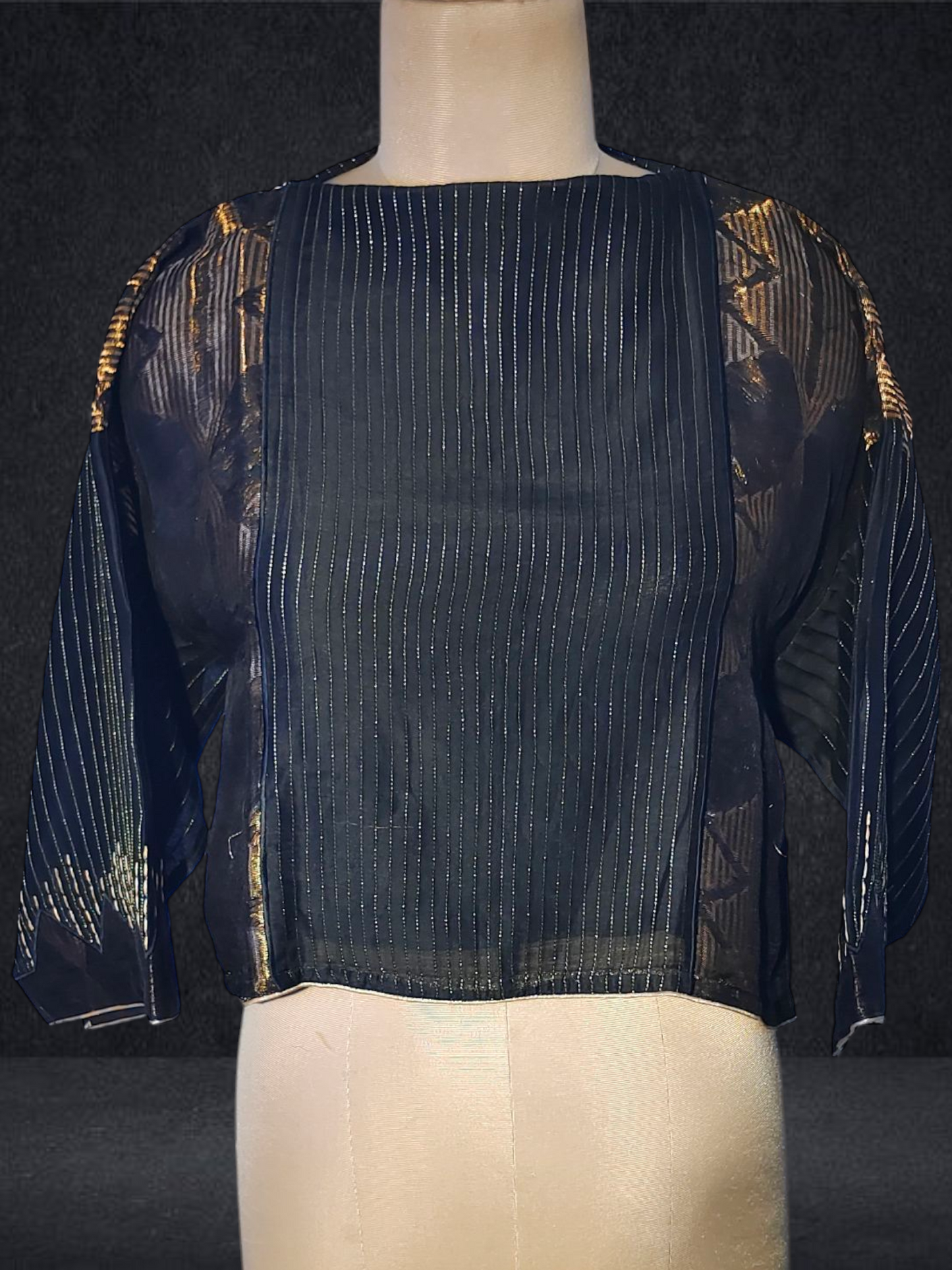 Semistitched Chanderi Ɓlouse