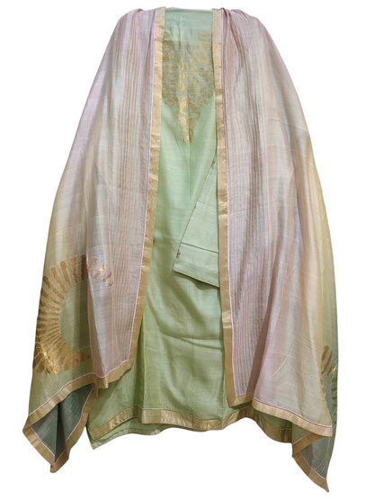Semi Stitched Formal Chanderi Suitset