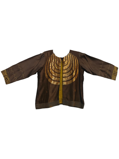 Formal chanderi Embroidered Indowestern set