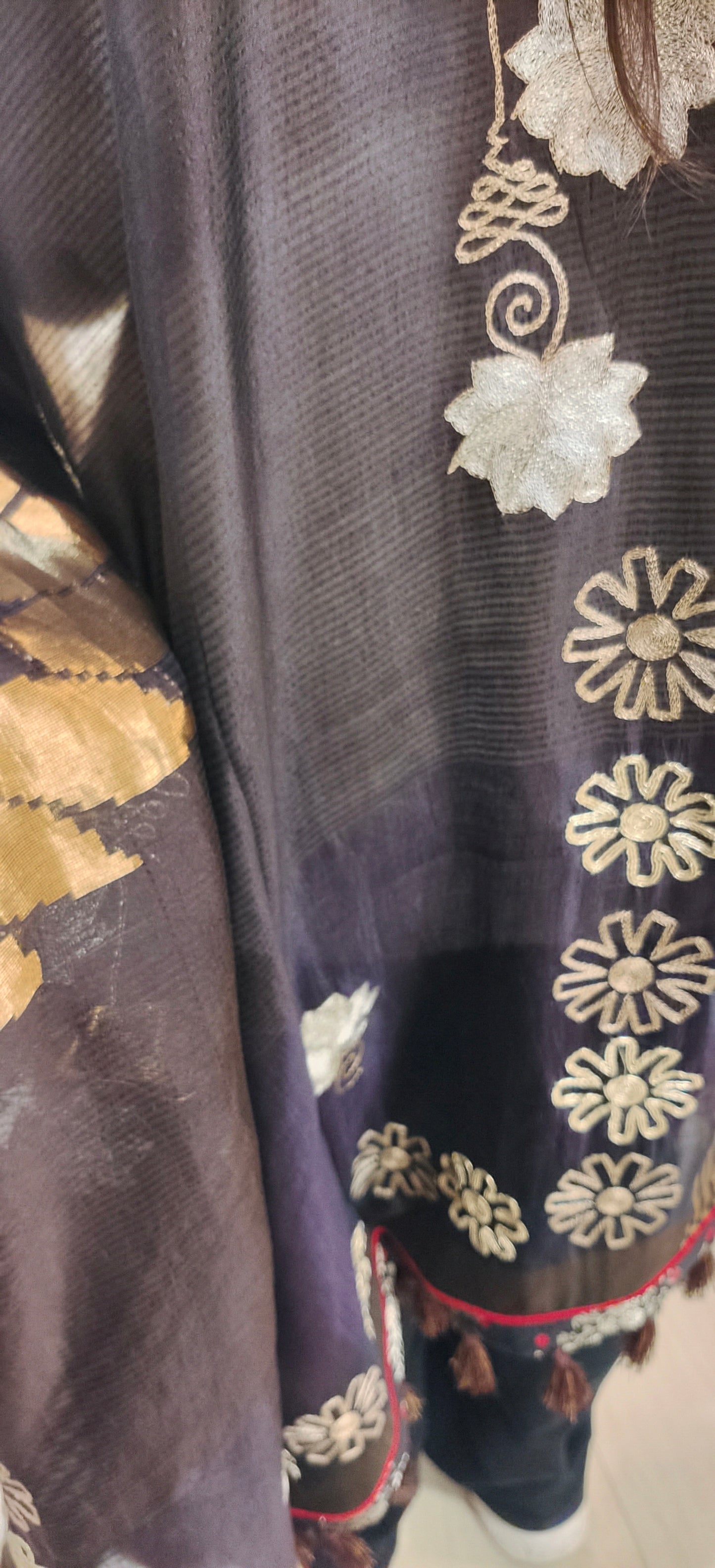 Formal Chanderi Silk Zari Woven With Dabka Saree