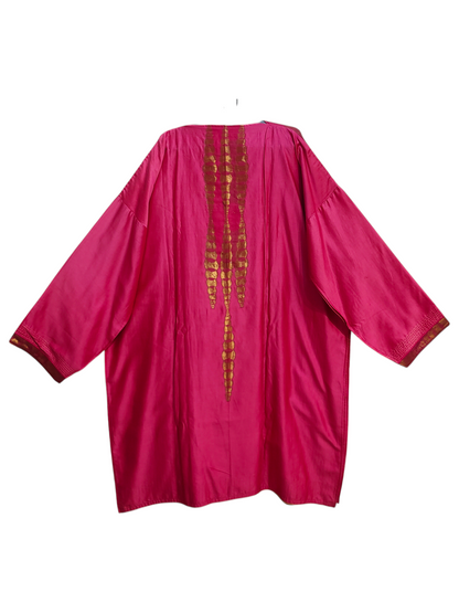 Semi Stitched Casual Chanderi Suitset