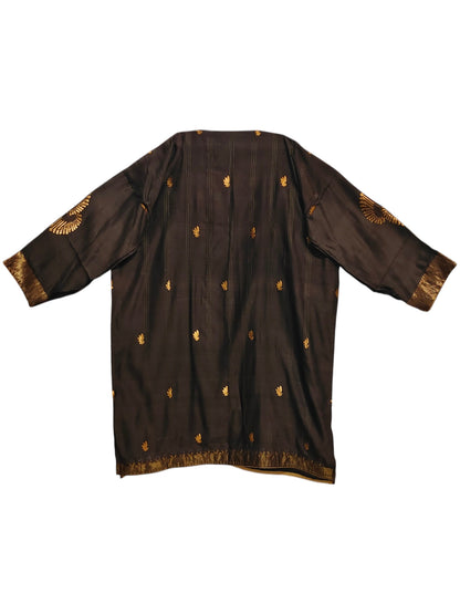 Semi Stitched Chanderi Formal kurta