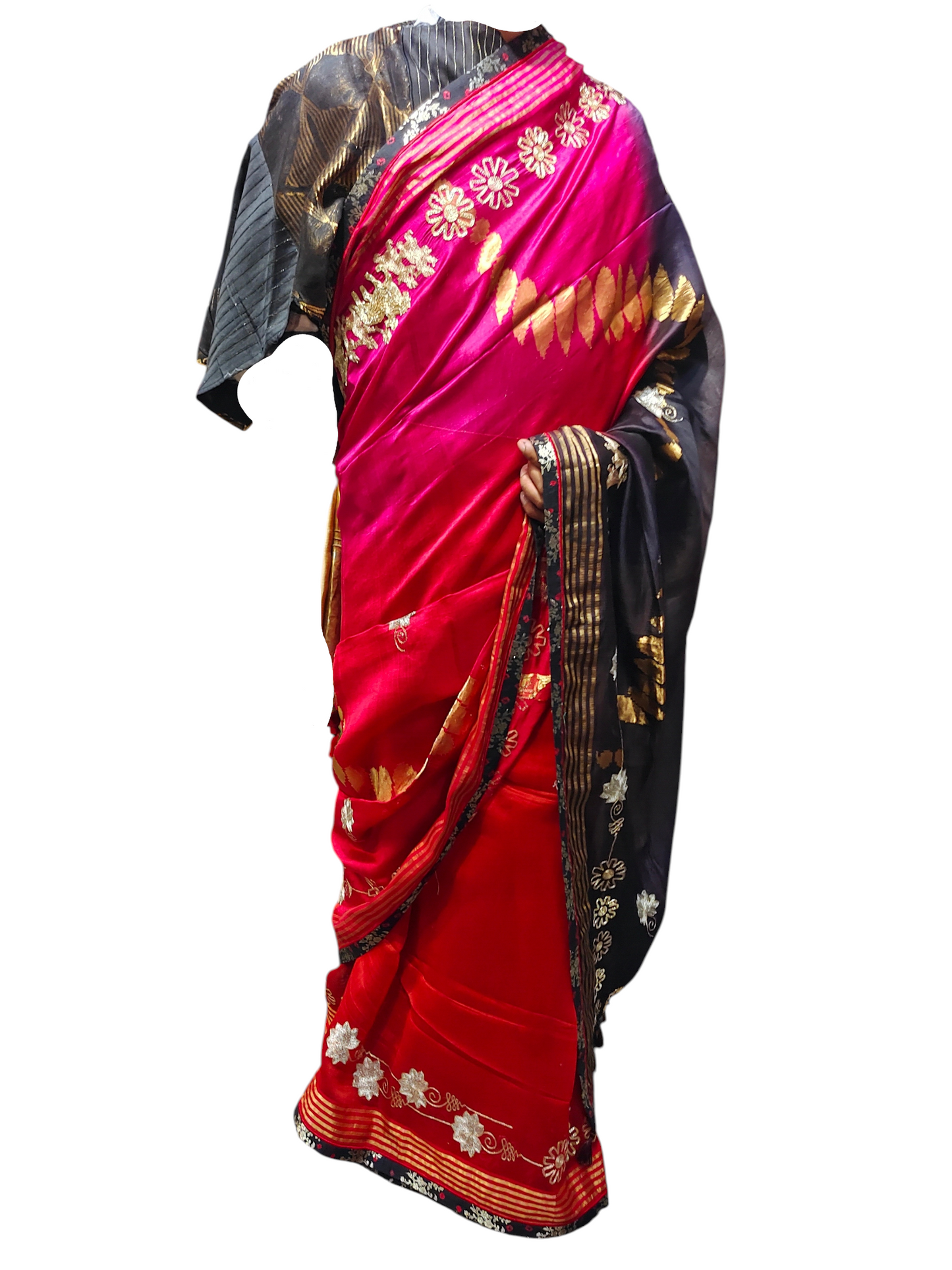 Formal Chanderi Silk Zari Woven With Dabka Saree