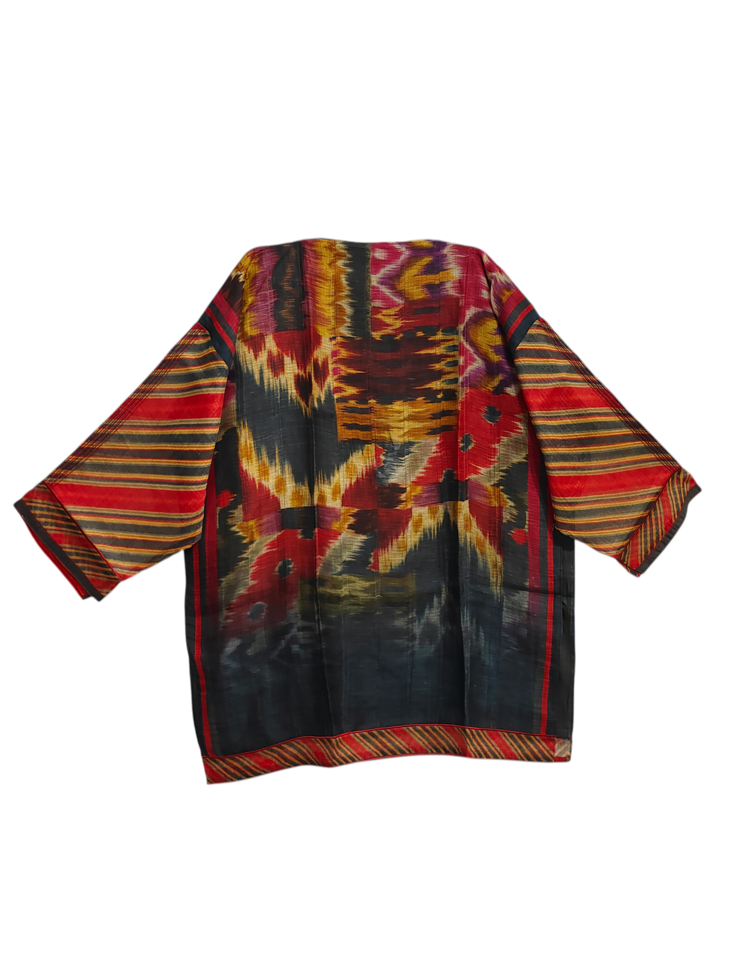 Semistitched Chanderi Digital Printed Short Tunic