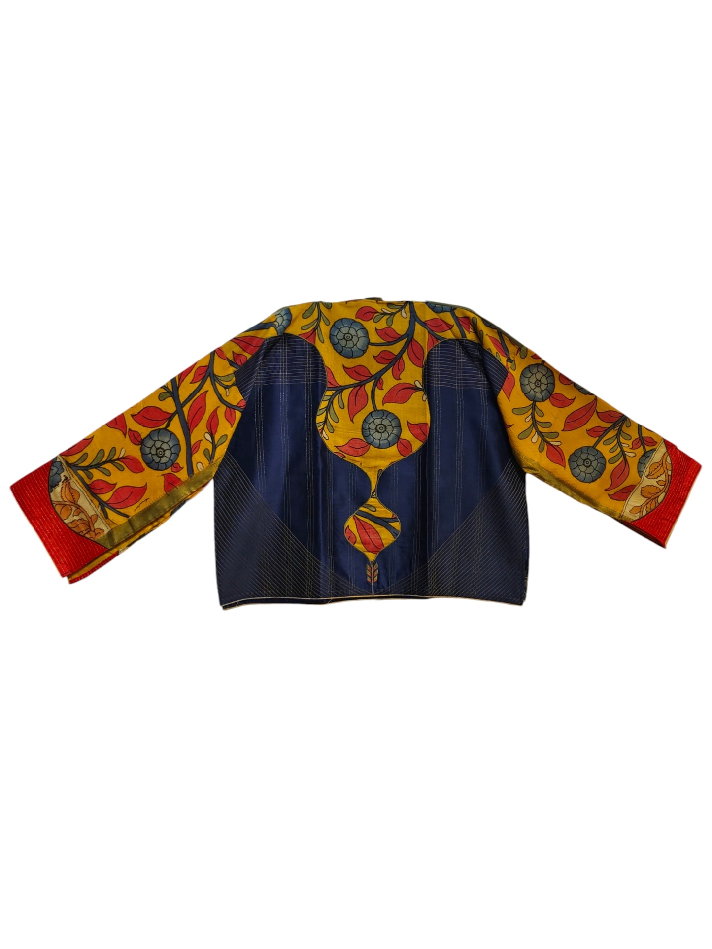 Semi Stitched Chanderi Kalamkari Blouse