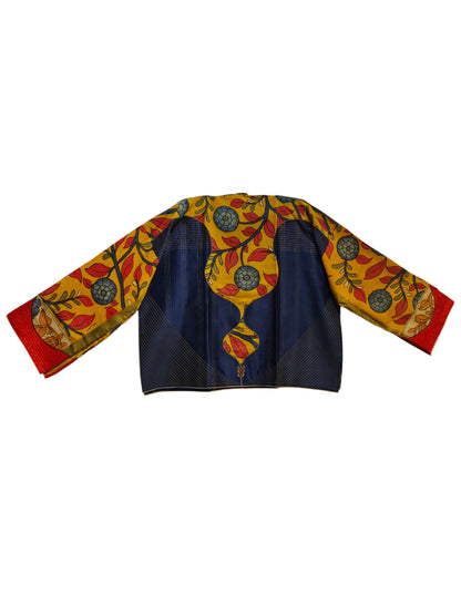 Semi Stitched Chanderi Kalamkari Blouse
