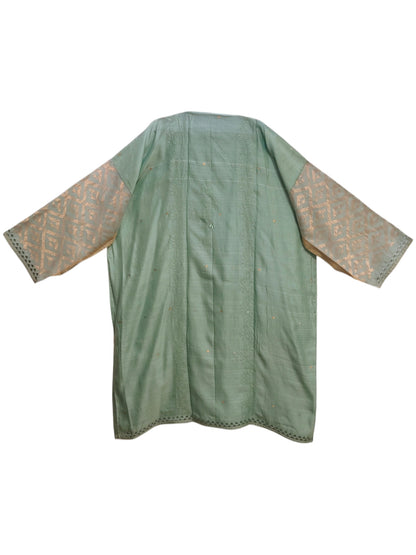 Semi Stitched Chanderi Formal kurta
