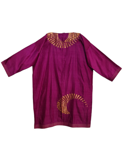 Semi Stitched Chanderi Formal kurta