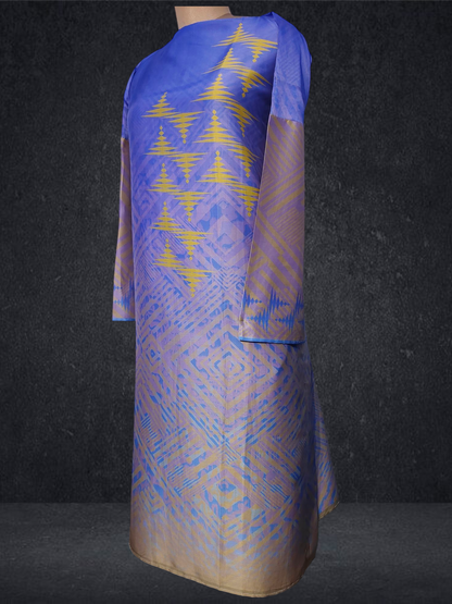 Semi Stitched Chanderi Kurta