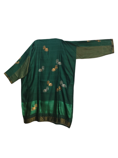 Semi Stitched Formal chanderi Suitset