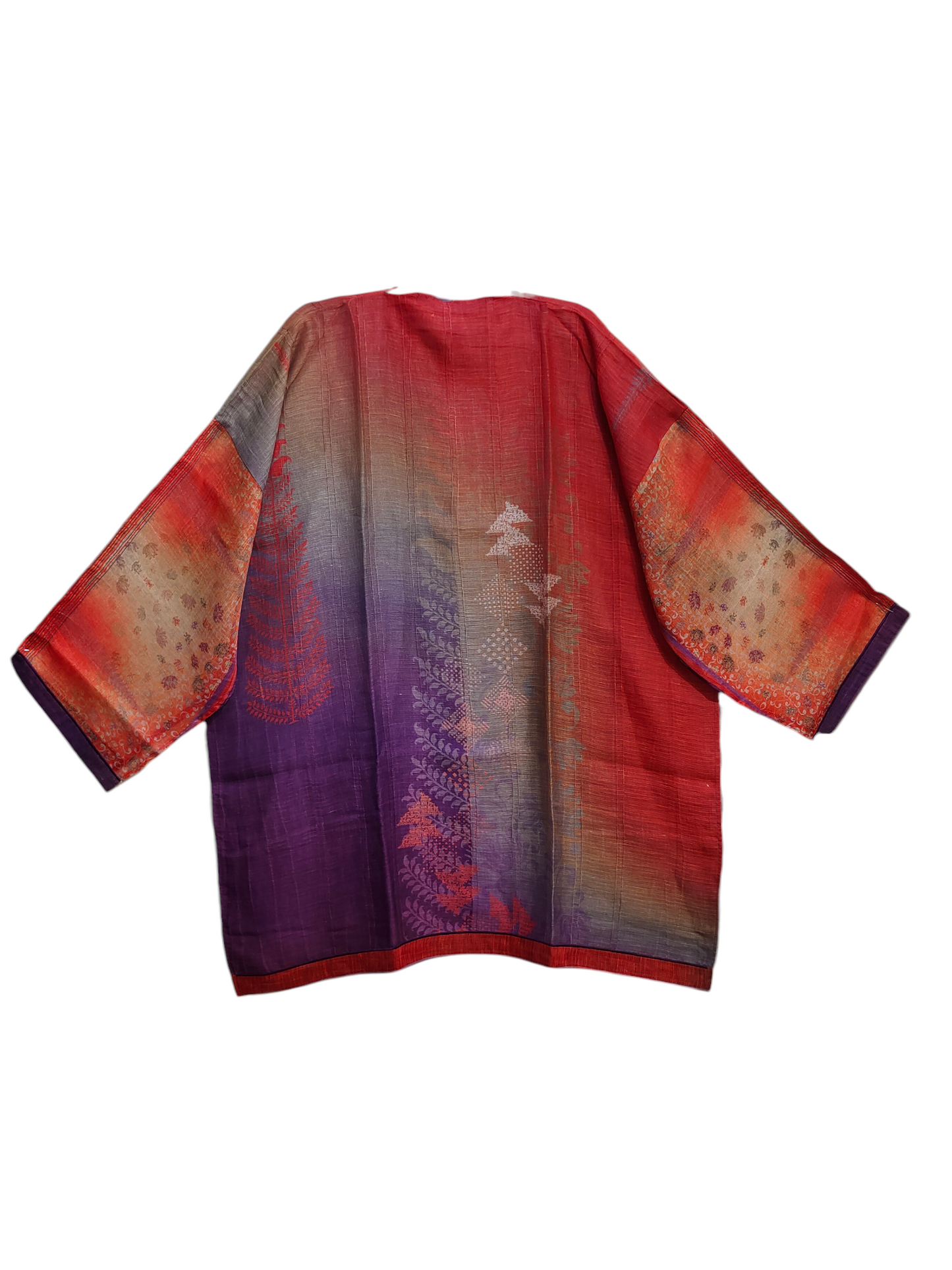 Semistitched kota silk linen Digital Printed Tunic