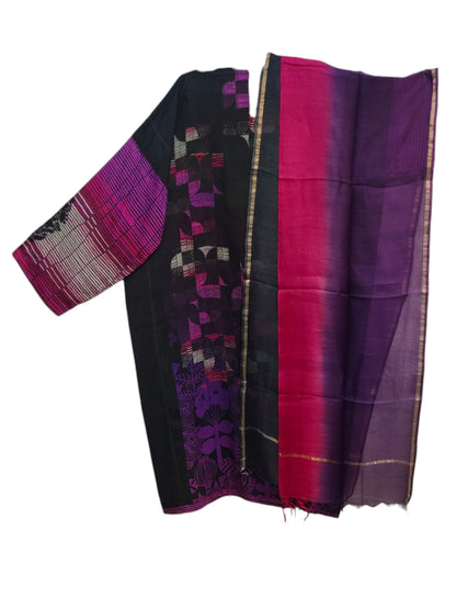Semi Stitched Cotton Modal Casual Suitset