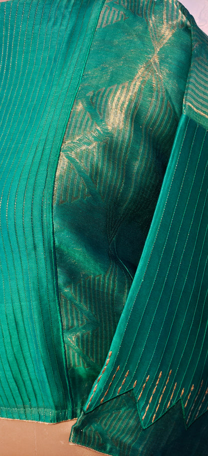 Semistitched Chanderi Ɓlouse