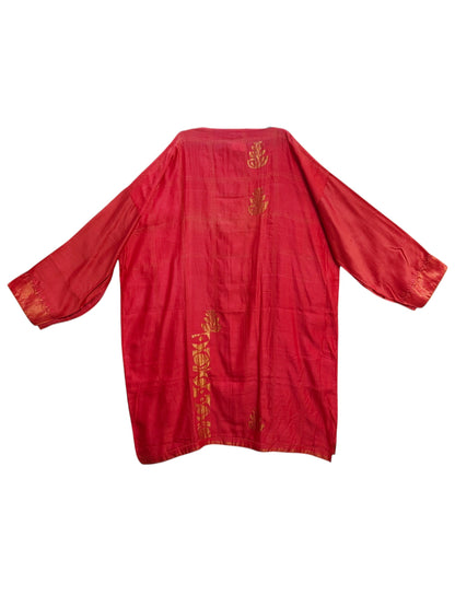 Semi Stitched Chanderi Formal Suitset