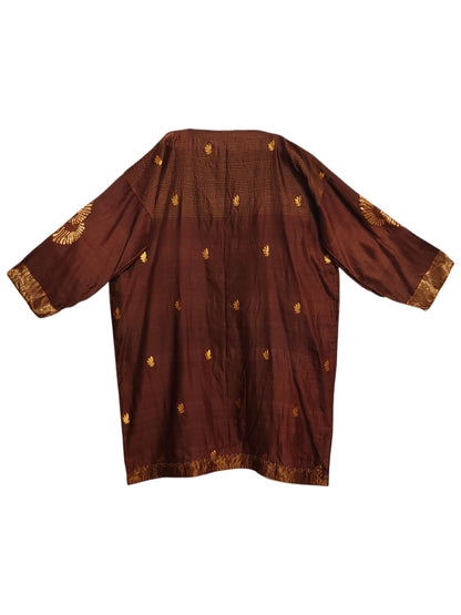 Semi Stitched Chanderi Formal kurta