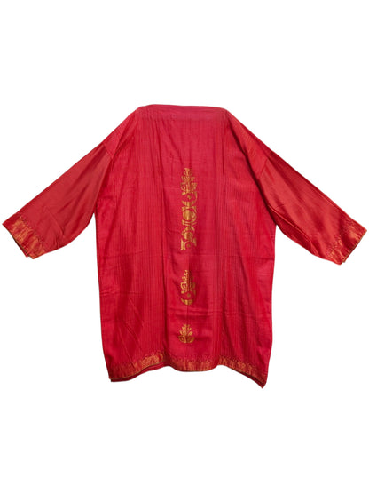 Semi Stitched Chanderi Formal Suitset