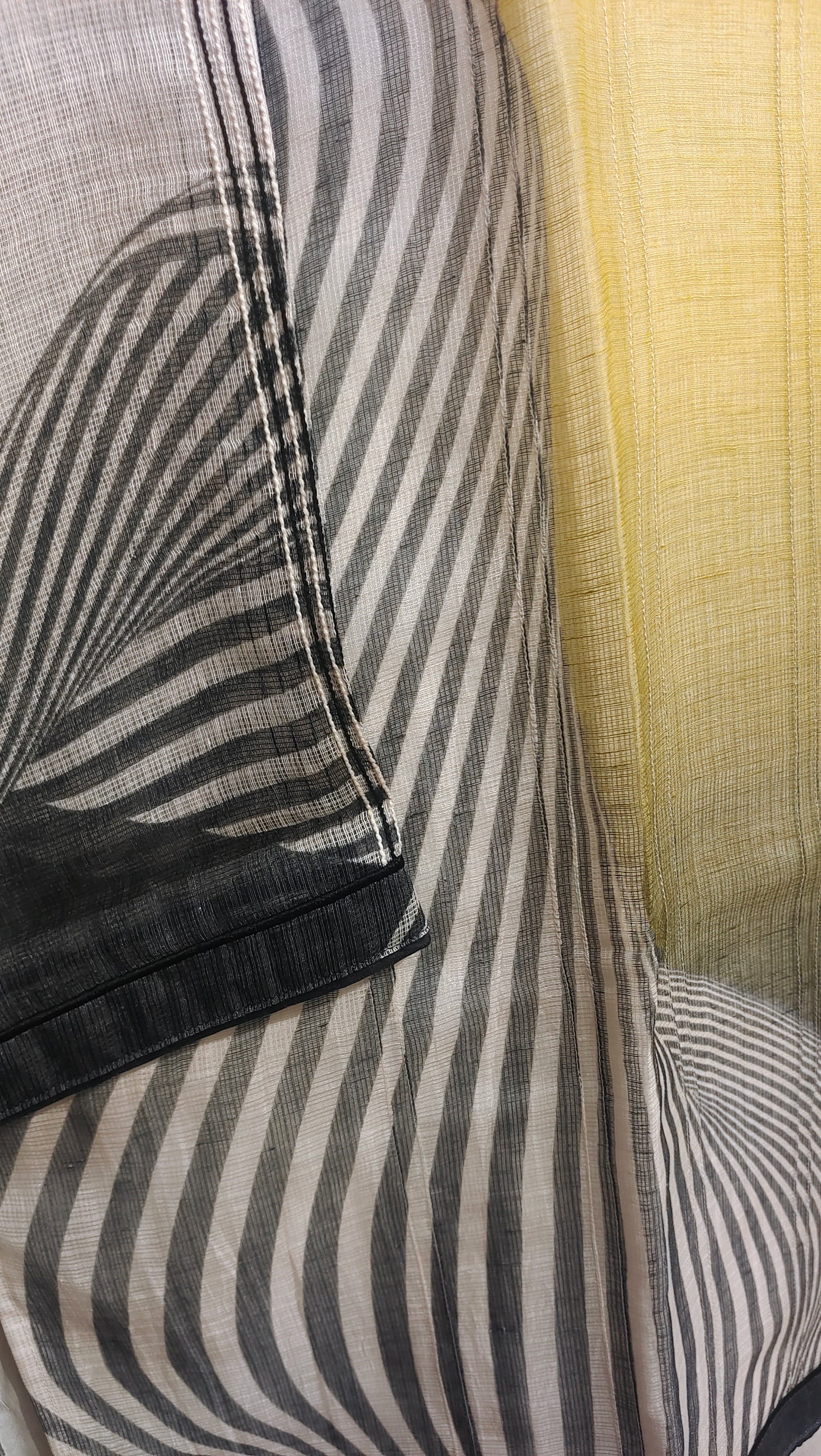 Semistitched Slik Linen Kota Digital Printed Short Tunic