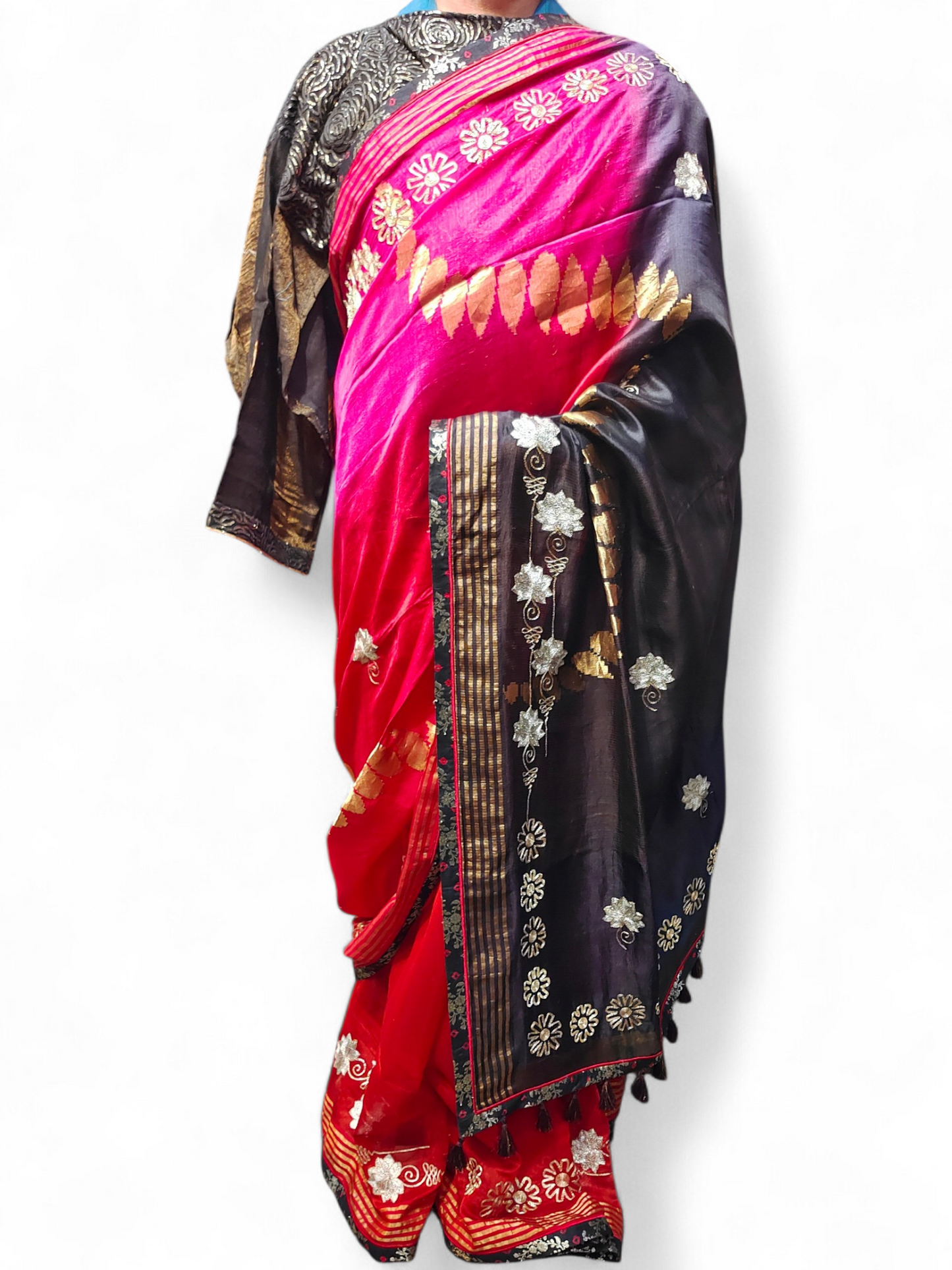 Formal Chanderi Silk Zari Woven With Dabka Saree