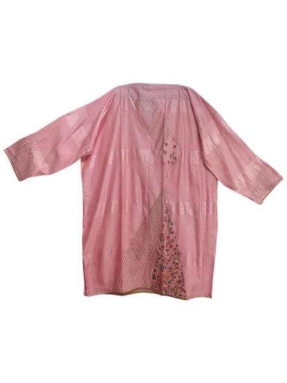 Semi Stitched Chanderi Formal kurta