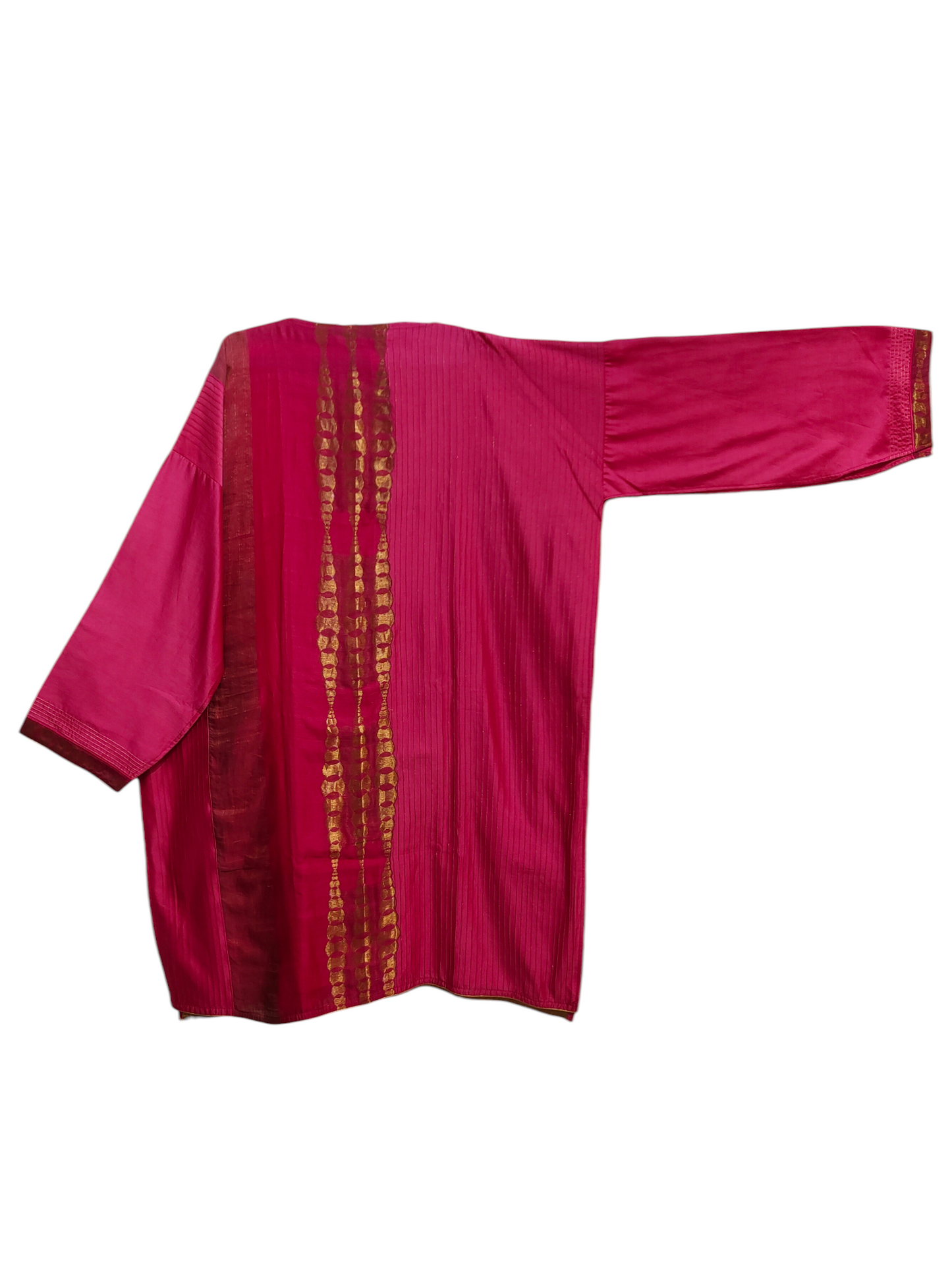 Semi Stitched Casual Chanderi Suitset