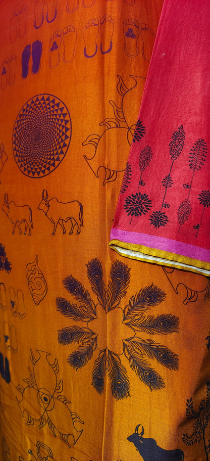 Semi Stitched Cotton modal Kurta