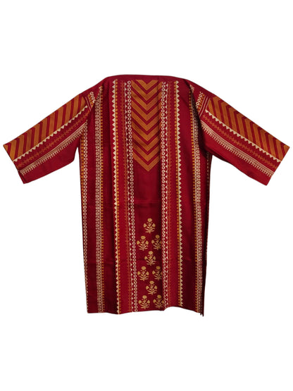 Semi Stitched Chanderi Casual kurta