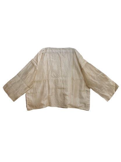 Semi Stitched silk cutwork short tunic