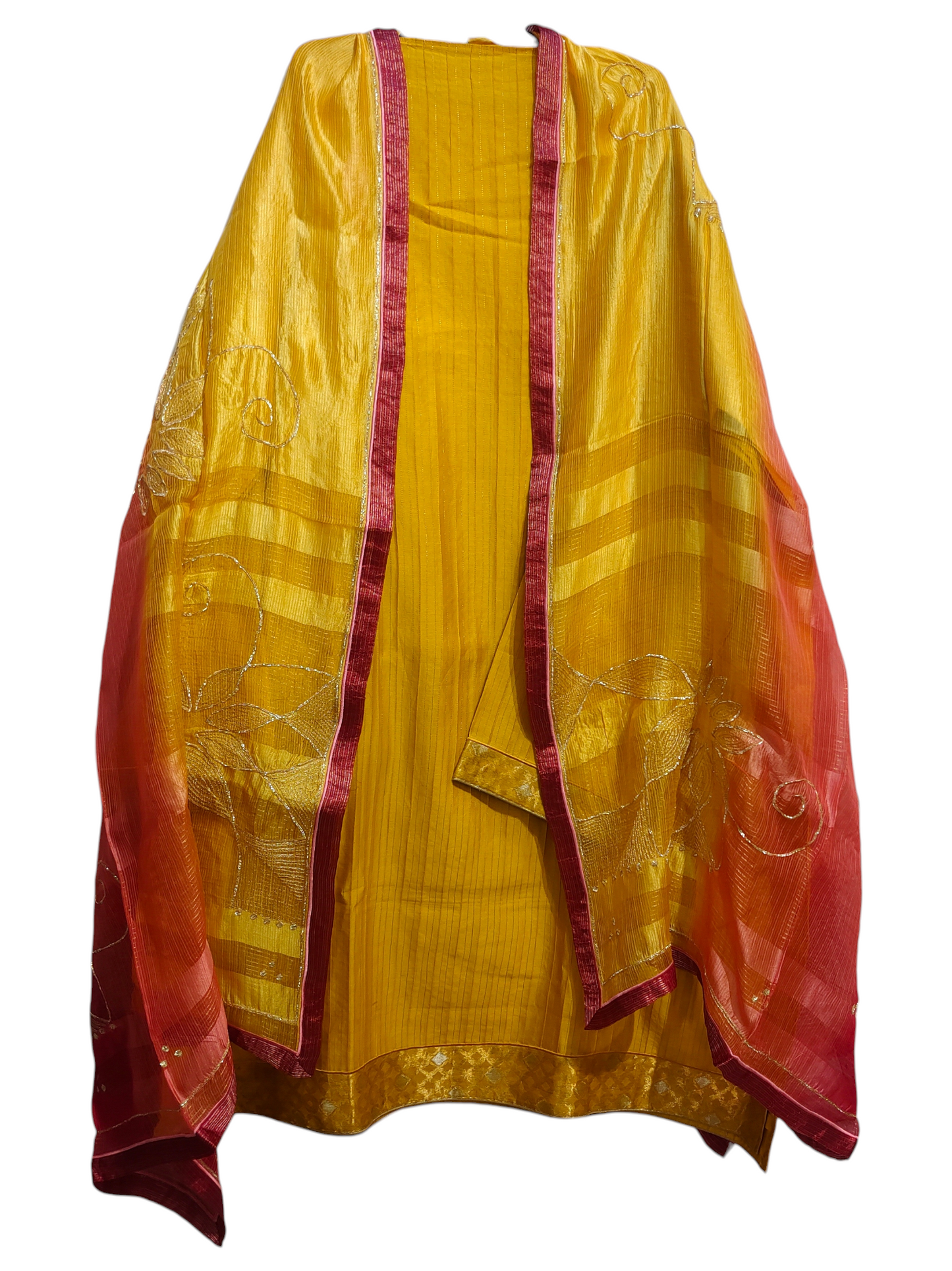 Semi Stitched Formal Chanderi Suitset