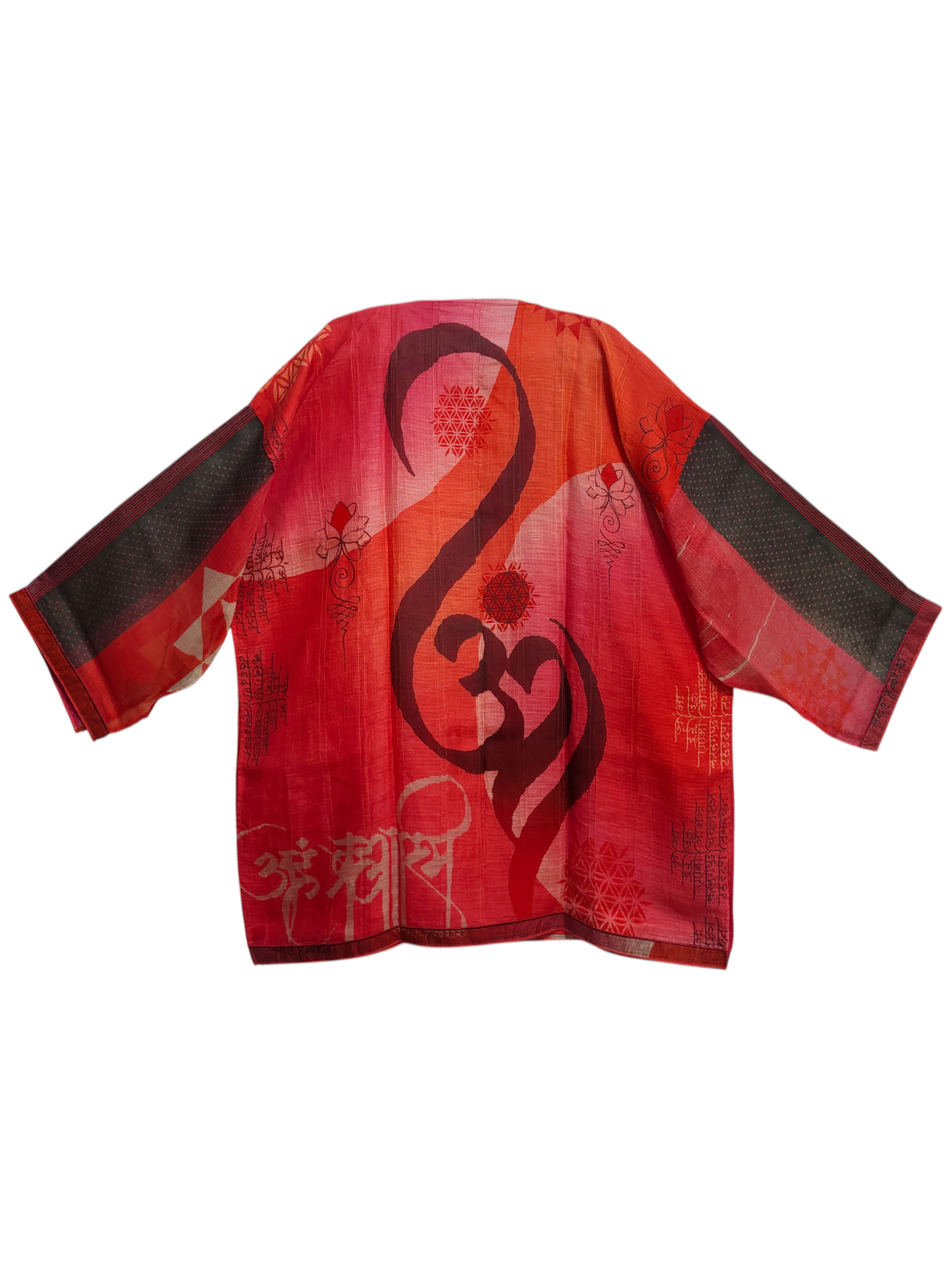 Semistitched Silk Linen Kota Digital Printed Short Tunic