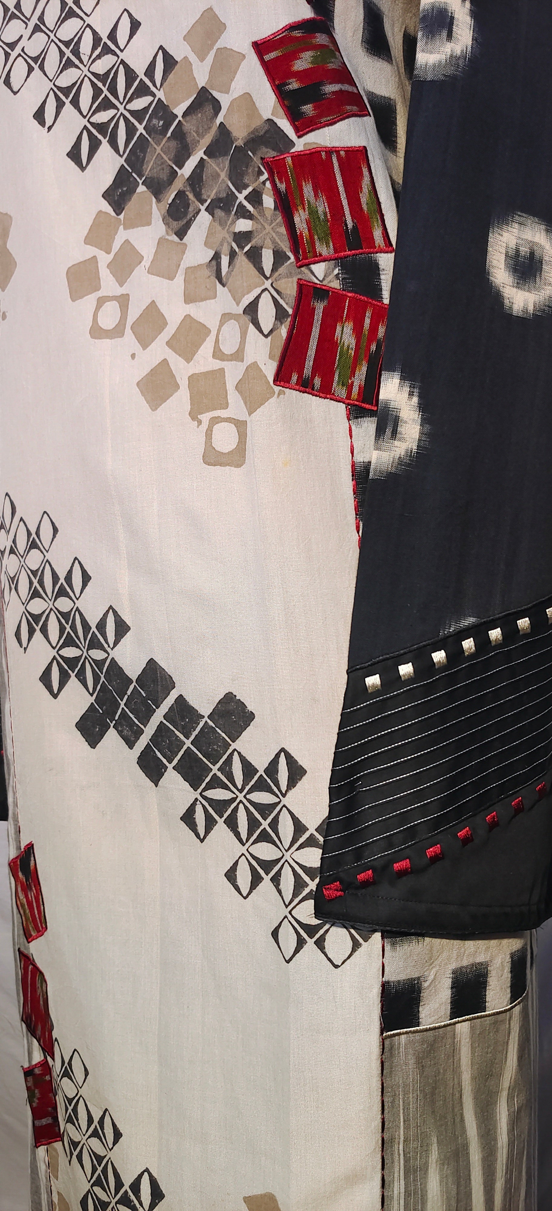 Semi Stitched Cotton Kurta VISHAL KAPUR