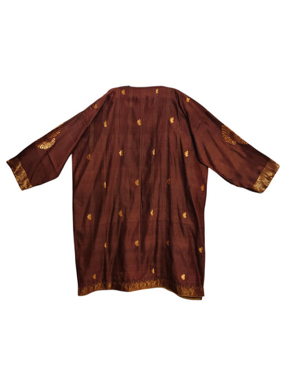 Semi Stitched Chanderi Formal kurta