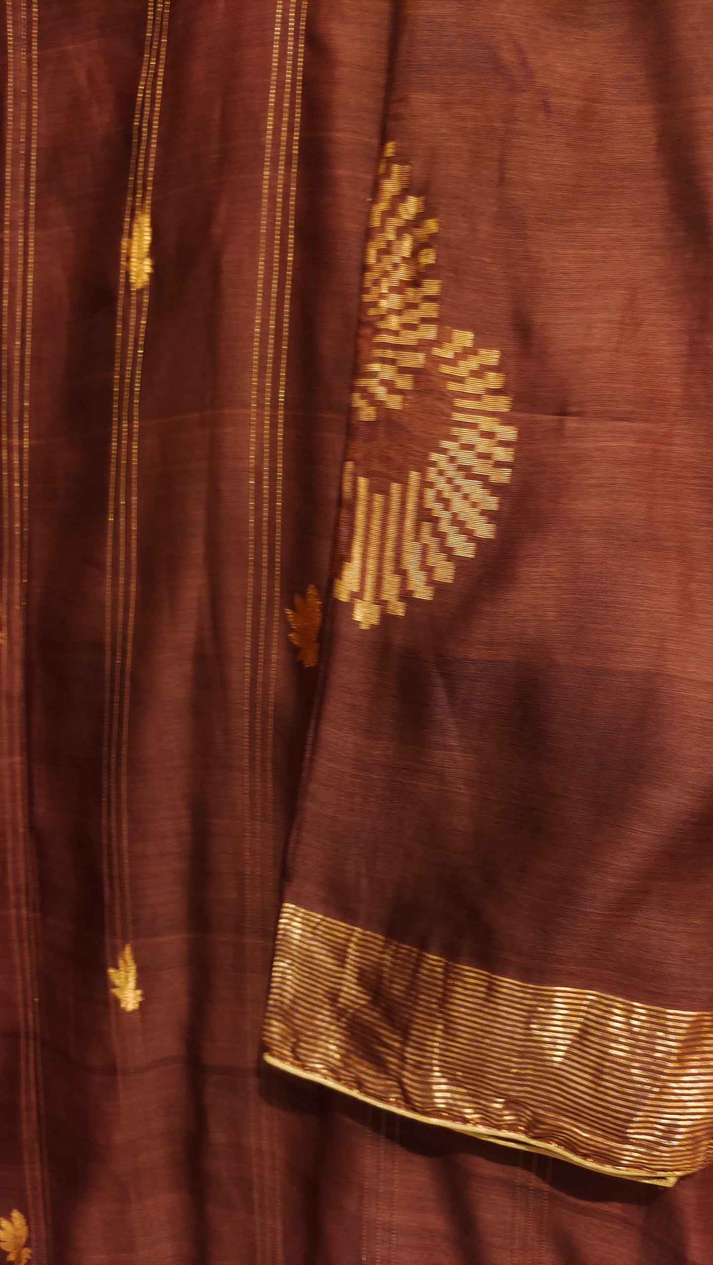 Semi Stitched Chanderi Formal kurta