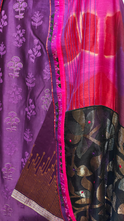 Semi Stitched Formal Chanderi Suitset