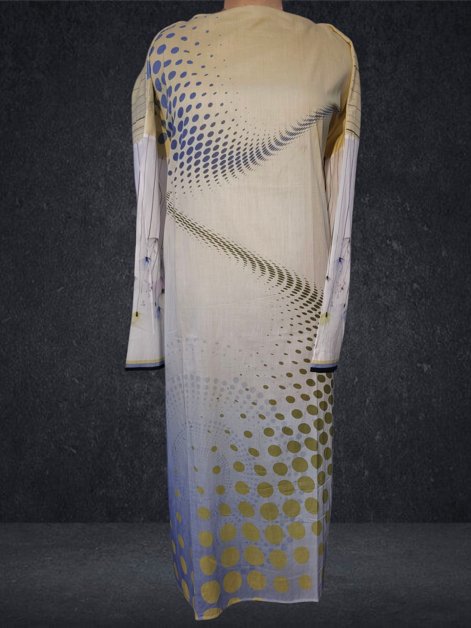 Semi Stitched Cotton Kurta VISHAL KAPUR