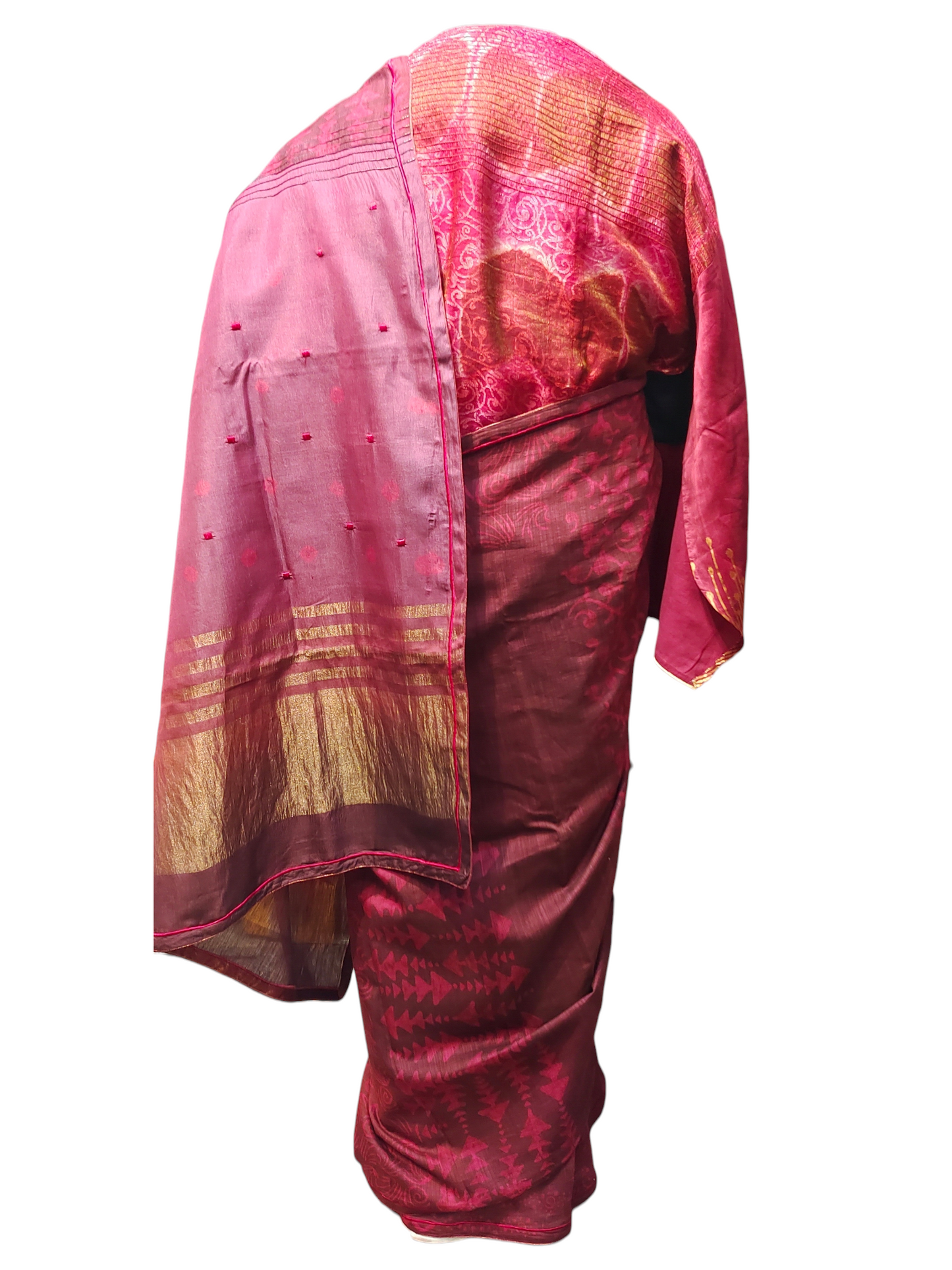 Chanderi Block Printed Saree