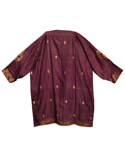 Semi Stitched Chanderi Formal kurta