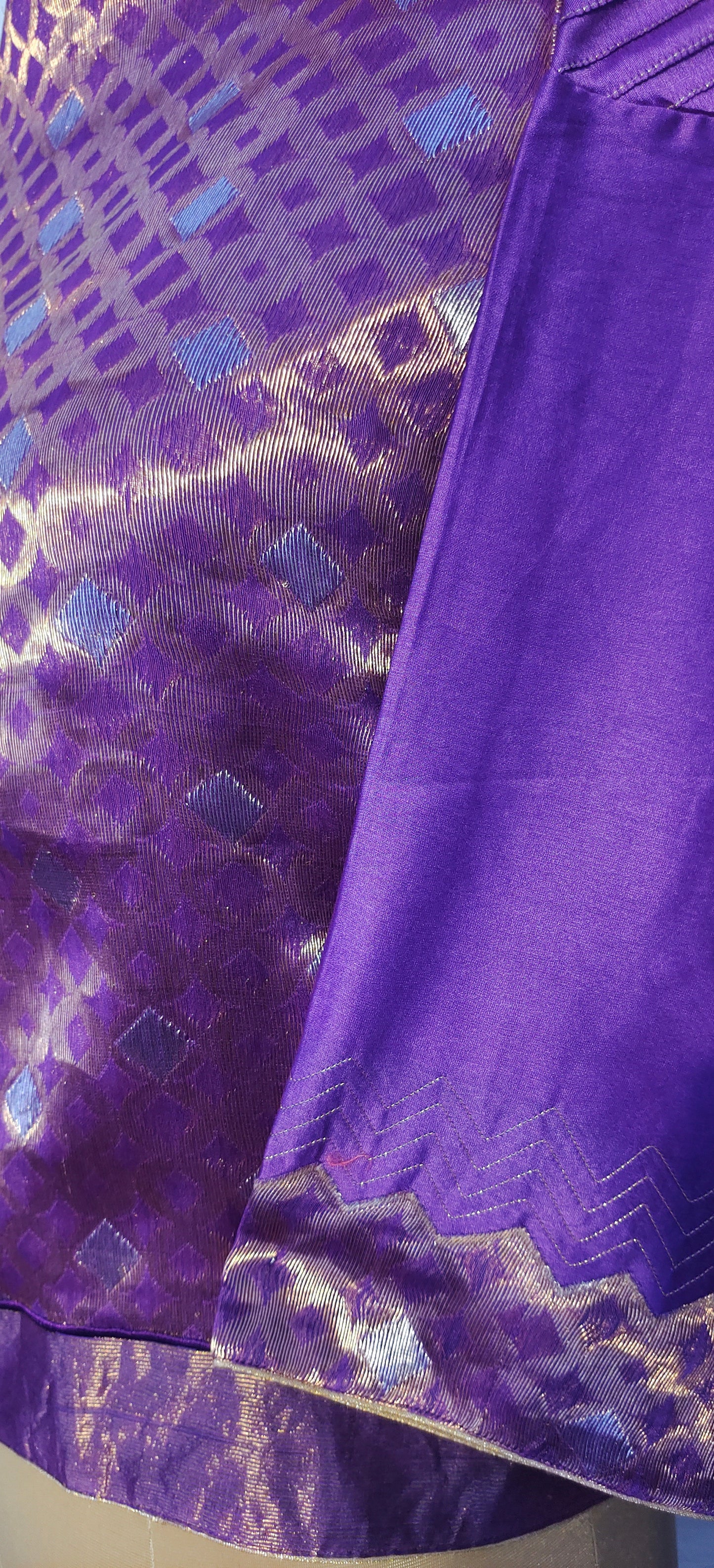 Semistitched Chanderi Ɓlouse