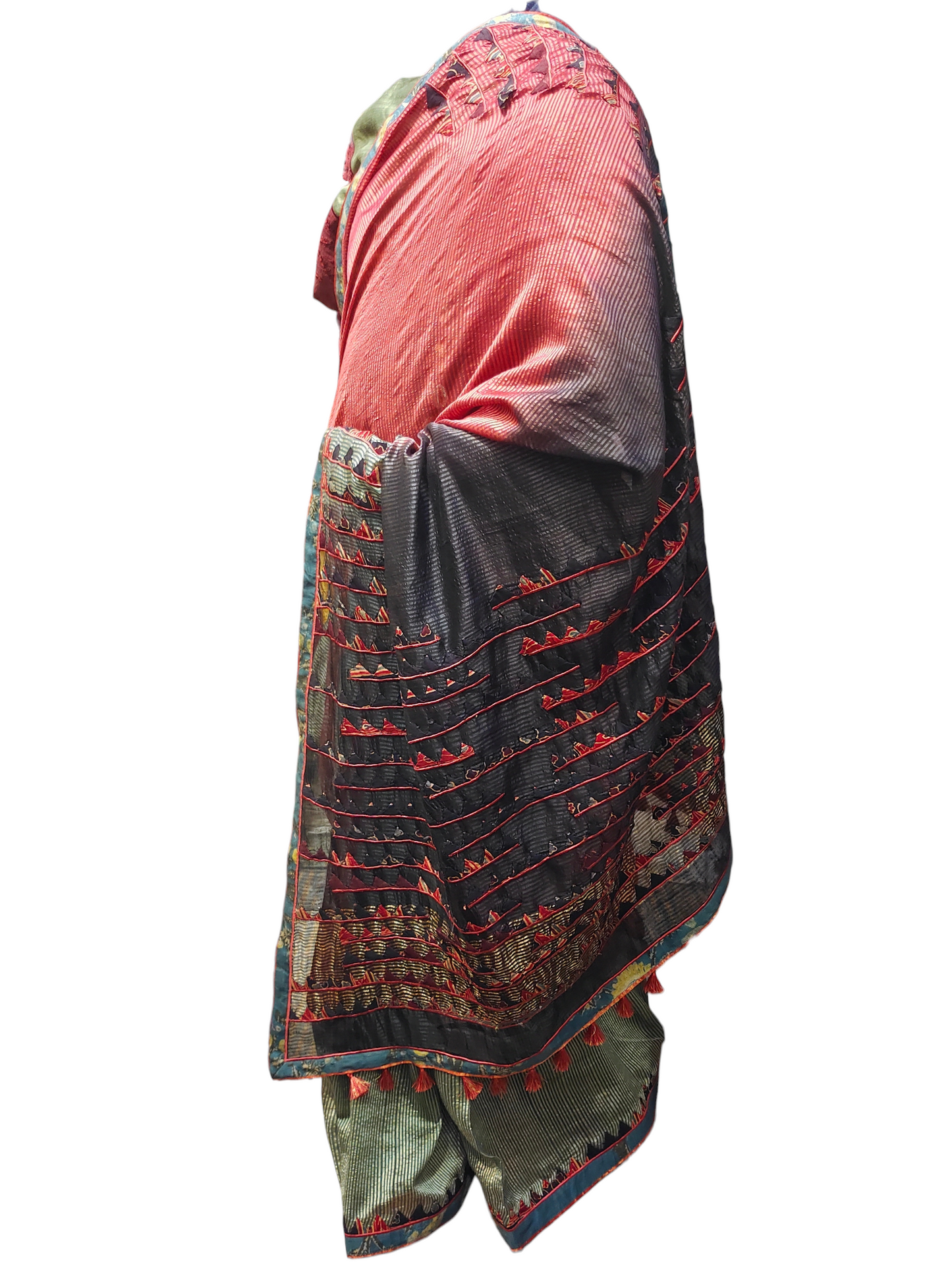 Formal Chanderi Silk Ajrakh Saree