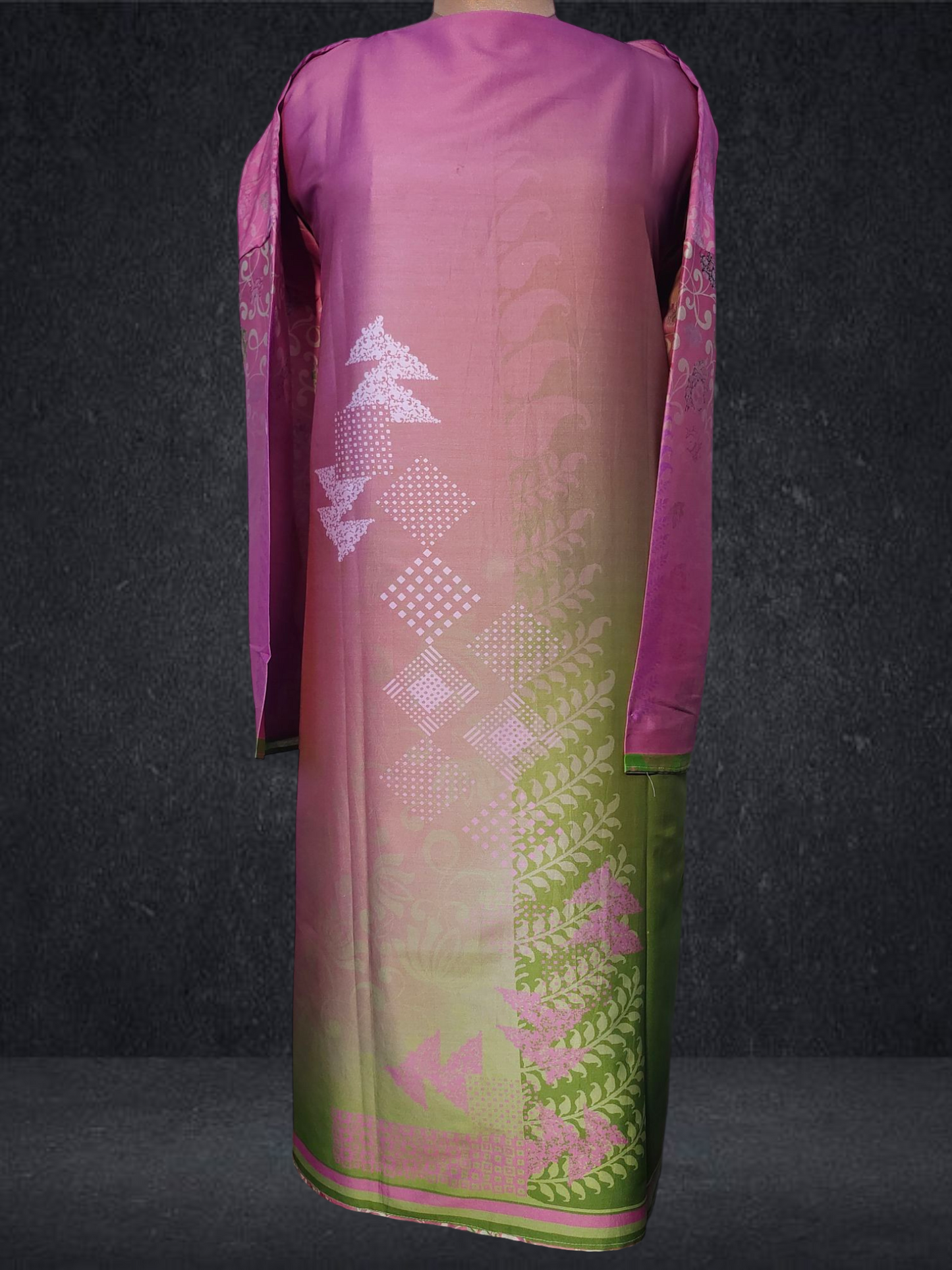 Semi Stitched Chanderi Kurta