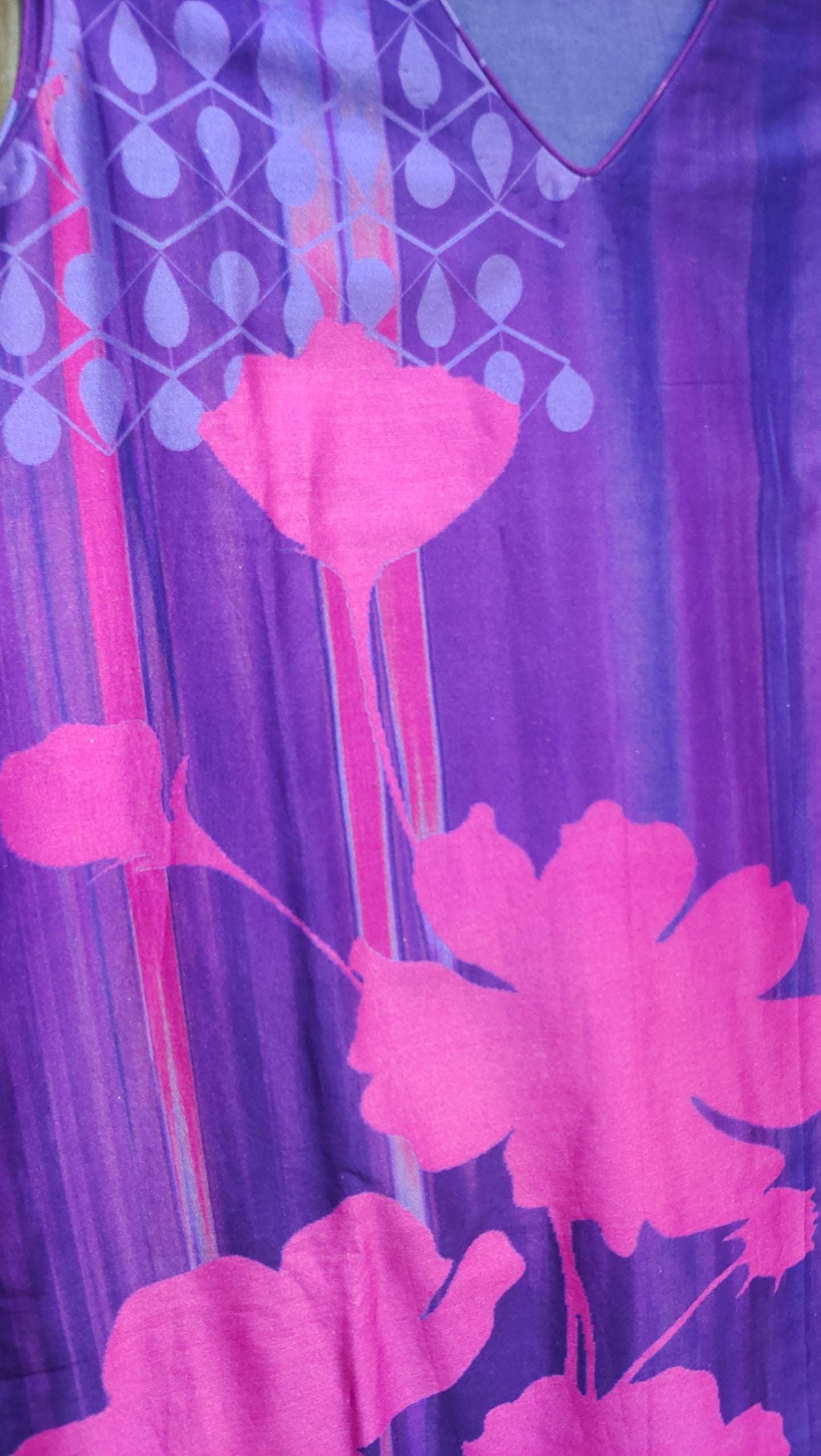 Semi Stitched Casual Chanderi dress set