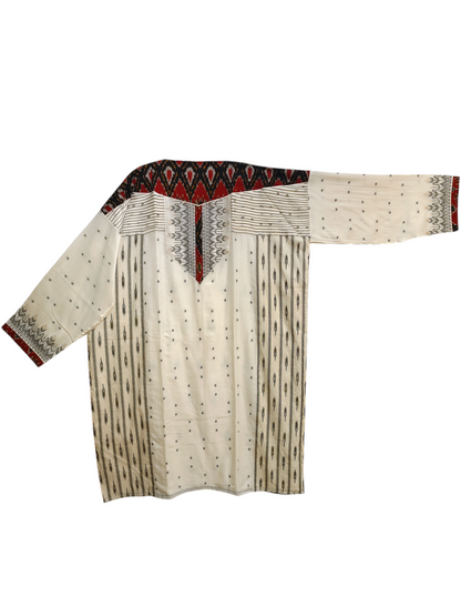 Semi Stitched Formal Jaamdani cotton Suitset