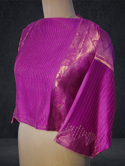 Semistitched Chanderi Ɓlouse