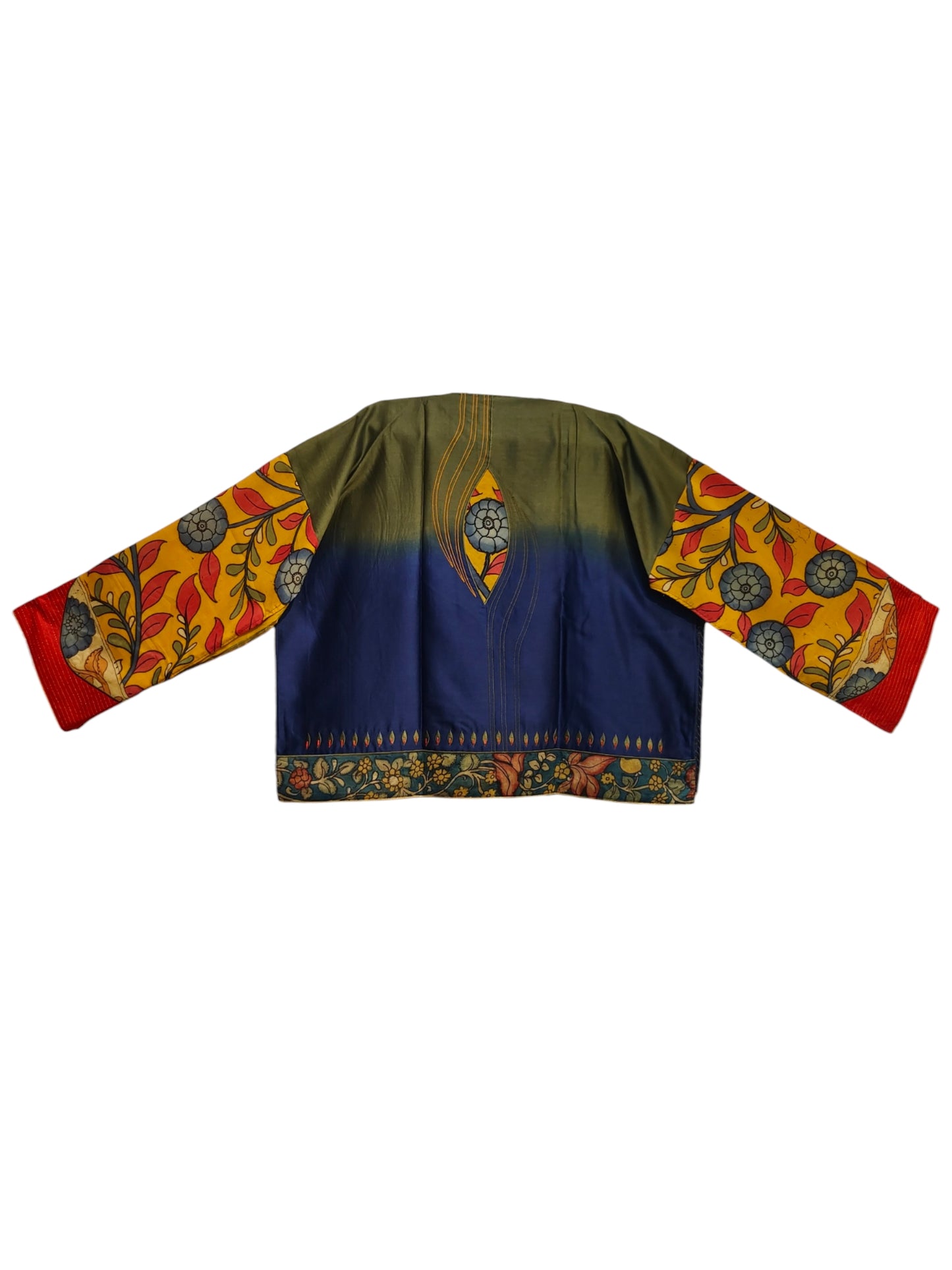 Semi Stitched Chanderi Kalamkari Blouse
